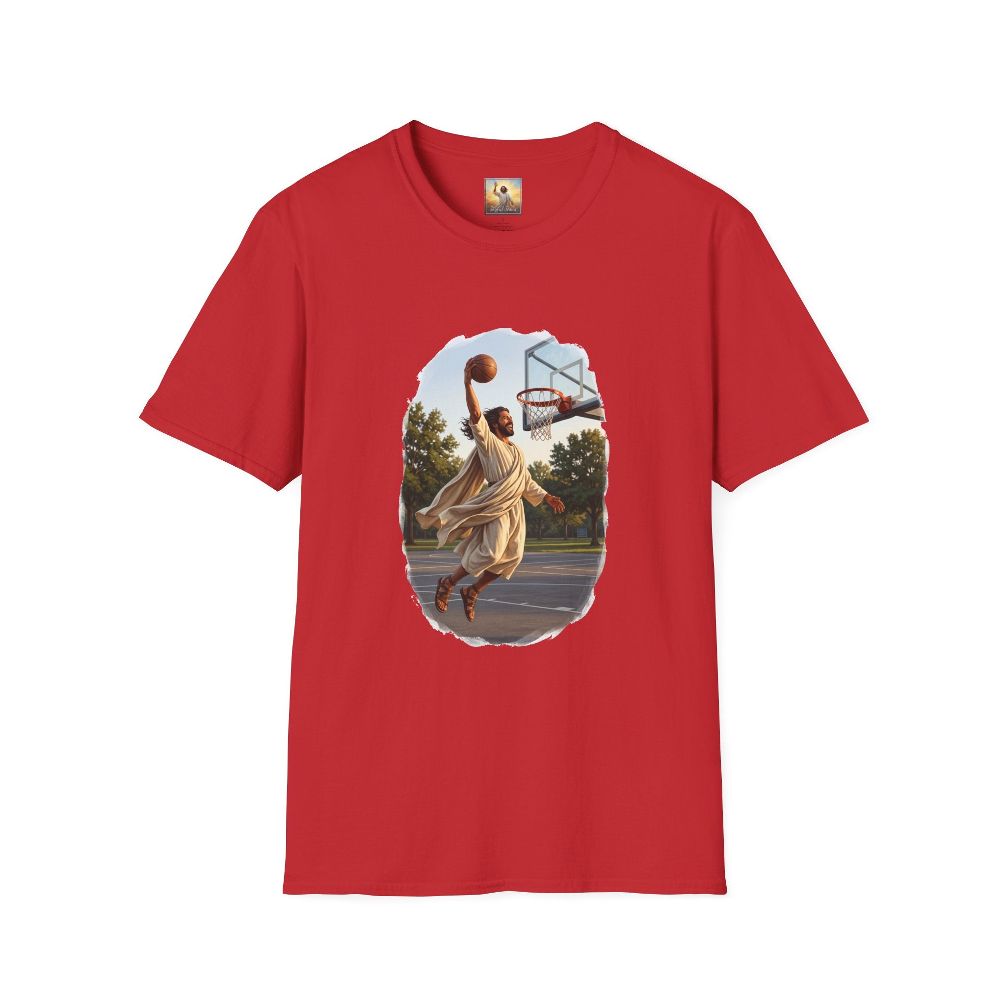 Jesus Dunking Shirt | Jesus Slam Dunk Funny Christian Basketball T Shirt | Joyful Jesus