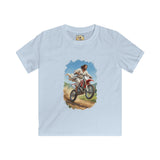 Kids Funny Jesus Shirt | Jesus on a Dirtbike Christian Kids T Shirt | Joyful Jesus