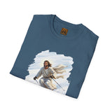 Jesus Shirt | Skiing Jesus Christian Apparel | Joyful Jesus Faith Shirt