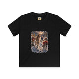 Kids Jesus Hockey Shirt | Jesus Playing Hockey with Kids Christian Christmas Kids T Shirt | Joyful Jesus