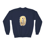 Kids Jesus Sweatshirt | He Is Risen Christian Kids Crewneck Sweatshirt | Joyful Jesus