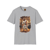 Funny Jesus Shirt | Jesus Lifting Weights Christian T Shirt | Faith Apparel