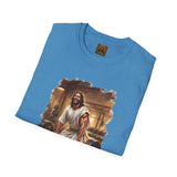 Funny Jesus Shirt | Jesus Lifting Weights Christian T Shirt | Faith Apparel