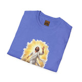 He Is Risen Easter Shirt, Joyful Jesus Resurrection Art, Christian Faith Tee