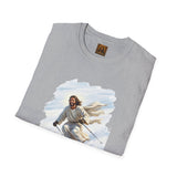 Jesus Shirt | Skiing Jesus Christian Apparel | Joyful Jesus Faith Shirt