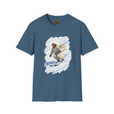 Jesus Shirt | Skiing Jesus Christian Apparel | Joyful Jesus Faith Shirt