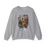 Jesus Caroling Sweatshirt | Jesus Singing Christmas Carols Christian Crewneck | Joyful Jesus