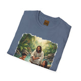 Christian Shirt | Jesus with Baby Otters Funny Christian T Shirt | Joyful Jesus