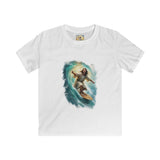 Kids Jesus Shirt | Surfing Jesus Funny Christian Kids T Shirt | Joyful Jesus