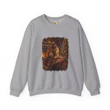 Christmas Eve Jesus Sweatshirt | Jesus by the Fire with Sleeping Children Christian Crewneck | Joyful Jesus