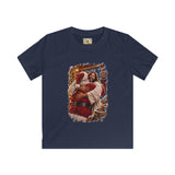 Kids Jesus Hugging Santa Shirt | Funny Christian Christmas Kids T Shirt | Joyful Jesus