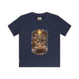 Kids Nativity Shirt | Joyful Nativity Scene with Wise Men Christian Christmas Kids T Shirt | Joyful Jesus