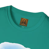 Jesus Painting Easter Eggs Shirt, Joyful Christian Art, Fun Easter Faith Tee