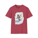 Jesus Shirt | Skiing Jesus Christian Apparel | Joyful Jesus Faith Shirt