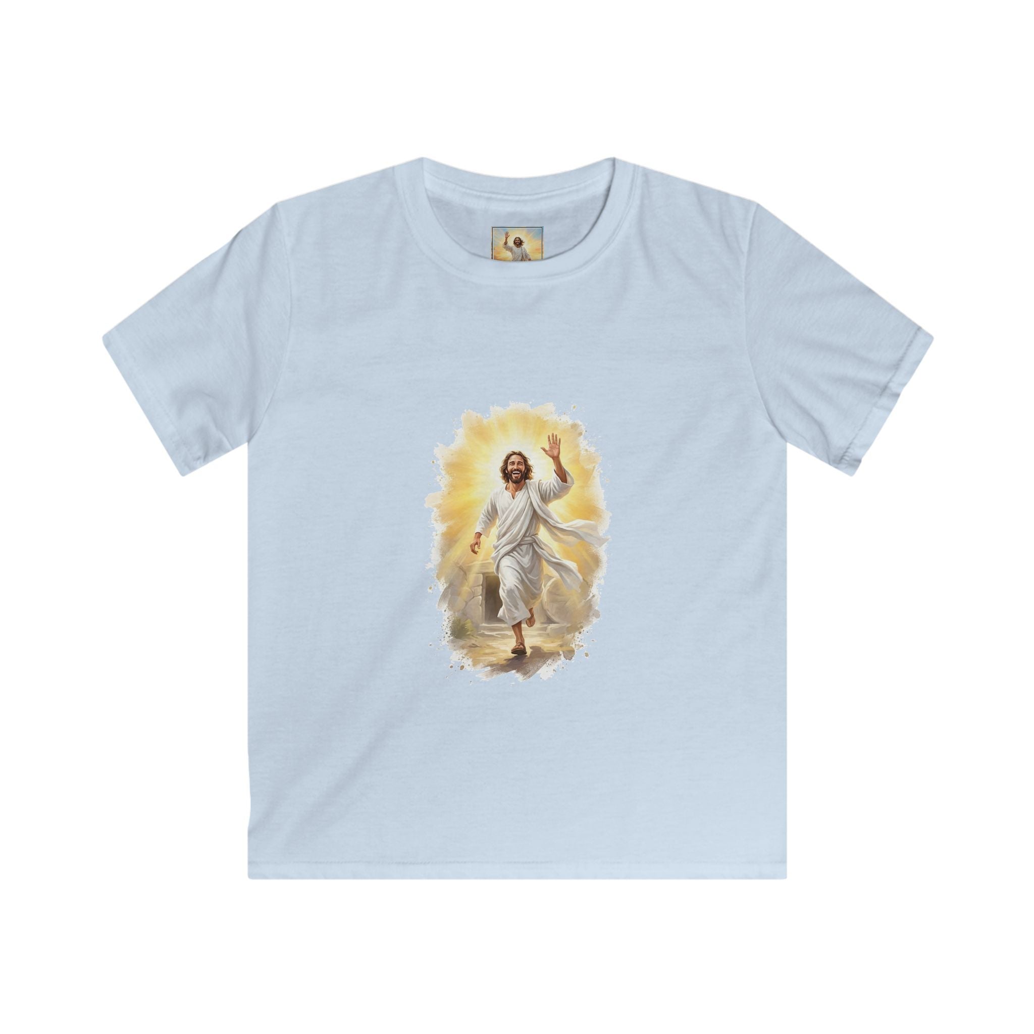 Kids Jesus Shirt | He Is Risen Christian Kids T Shirt | Joyful Jesus