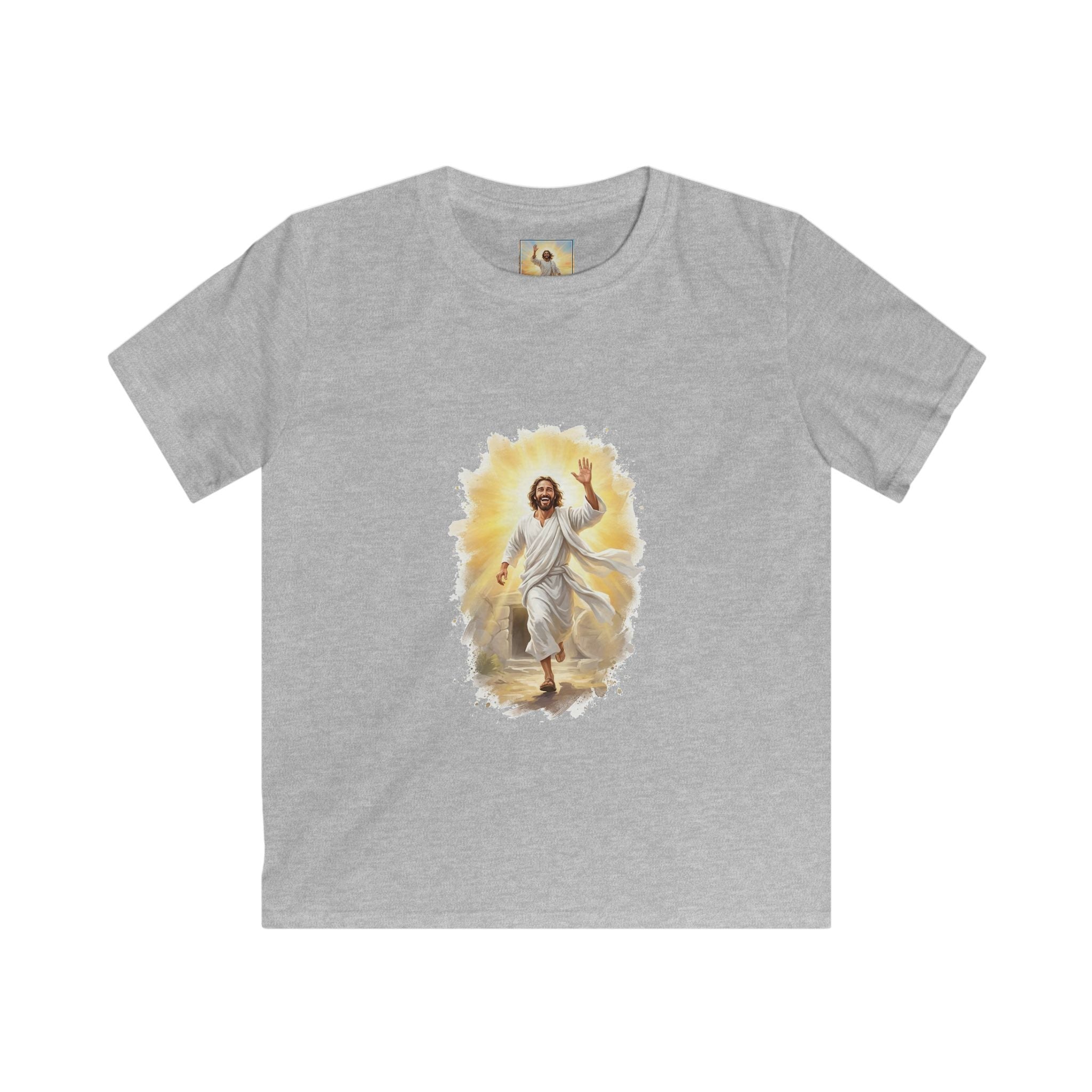 Kids Jesus Shirt | He Is Risen Christian Kids T Shirt | Joyful Jesus