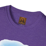 Jesus Painting Easter Eggs Shirt, Joyful Christian Art, Fun Easter Faith Tee