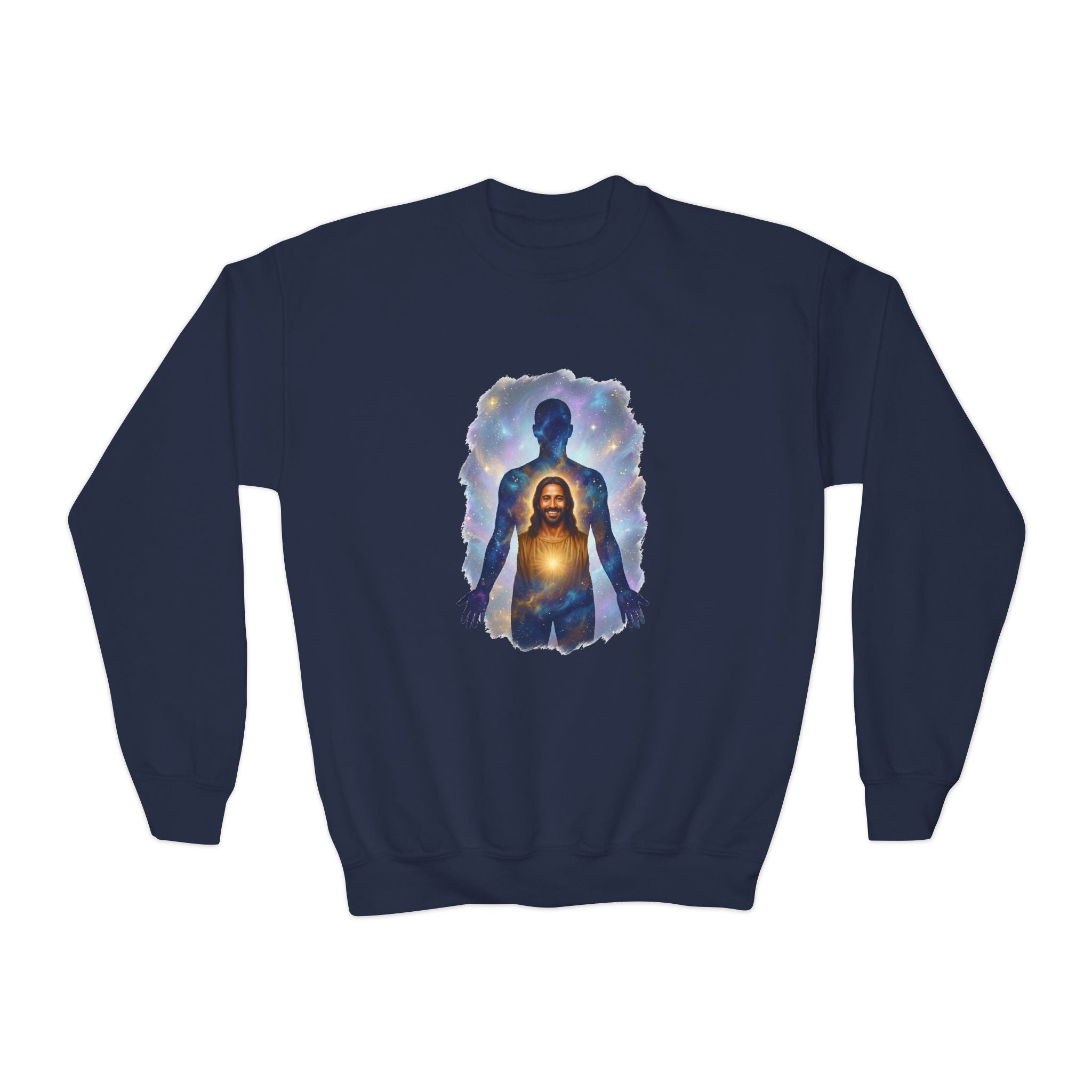 Kids Christian Sweatshirt | The Kingdom is Within God Kids Crewneck Sweatshirt | Joyful Jesus Faith Apparel