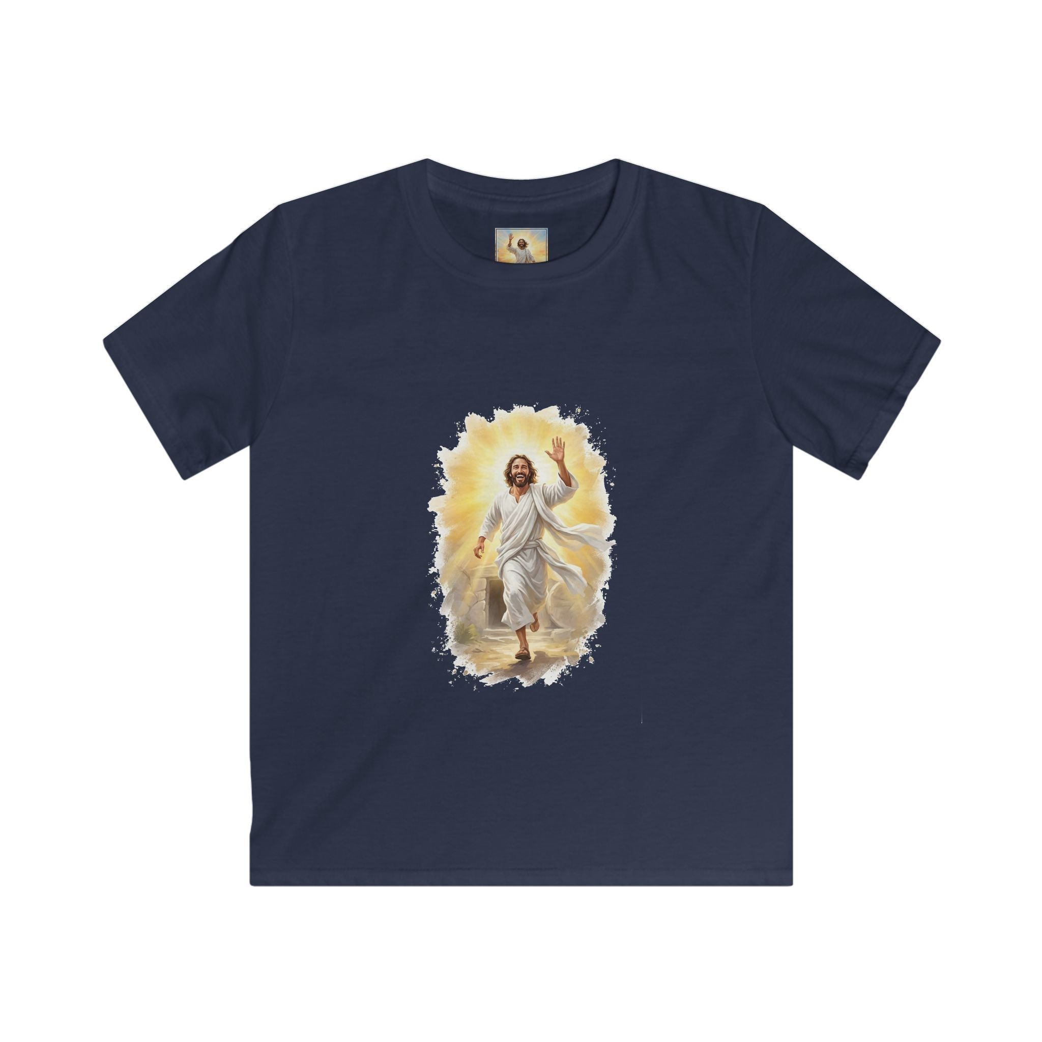 Kids Jesus Shirt | He Is Risen Christian Kids T Shirt | Joyful Jesus