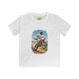 Kids Funny Jesus Shirt | Jesus on a Dirtbike Christian Kids T Shirt | Joyful Jesus