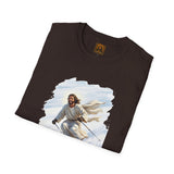Jesus Shirt | Skiing Jesus Christian Apparel | Joyful Jesus Faith Shirt