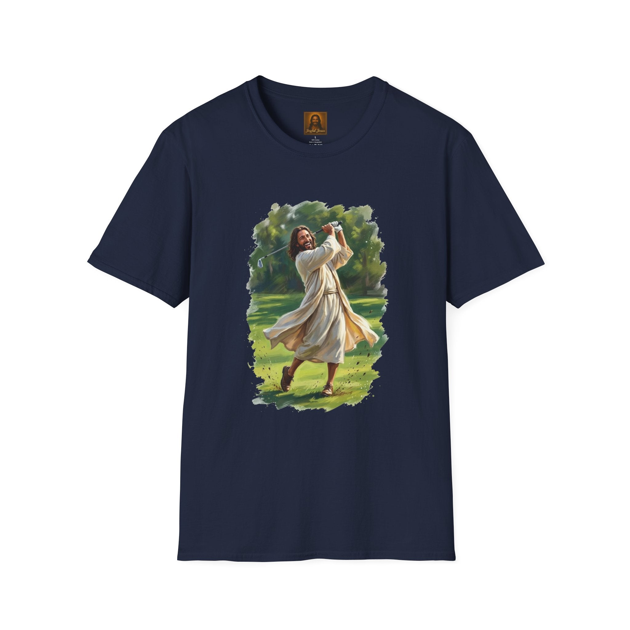 God Shirt | Jesus Playing Golf Christian T Shirt | Faith Apparel