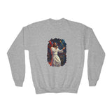 Kids Jesus Sweatshirt | Jesus Singing at a Concert Christian Kids Crewneck Sweatshirt | Joyful Jesus