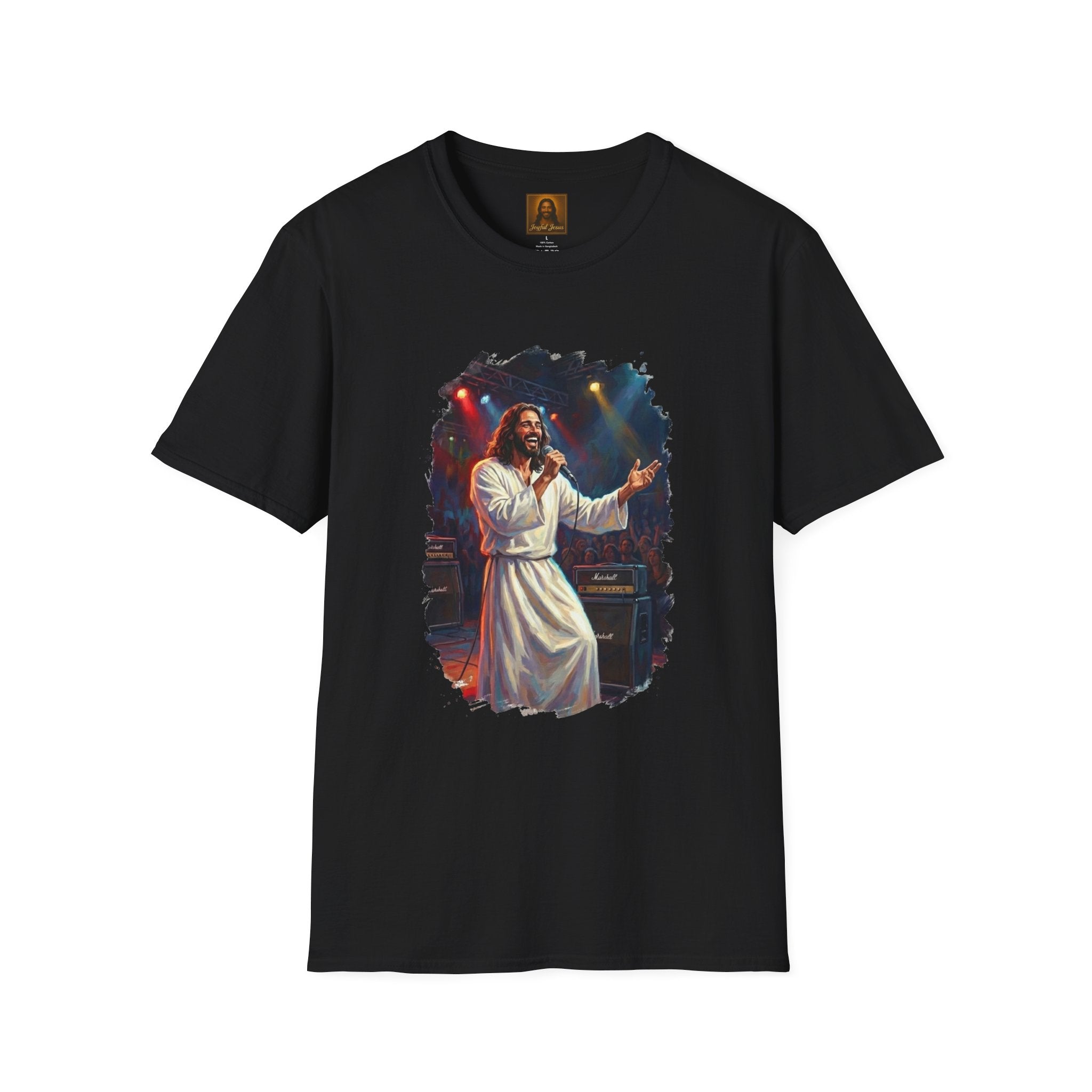 Jesus Shirt | Jesus Singing at a Concert Christian Shirt | Joyful Jesus