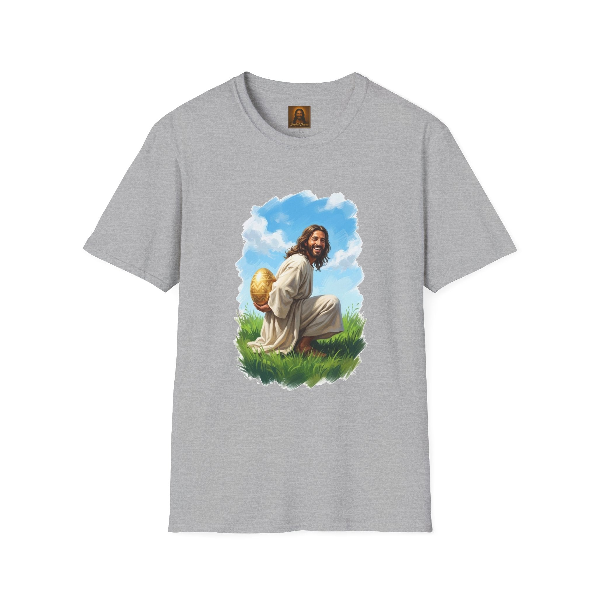 Jesus Easter Egg Shirt, Funny Christian Easter Art, Golden Egg Faith Tee