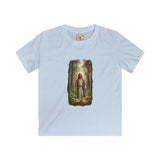 Kids Religious Shirt | Jesus Walking in the Woods Christian Kids T Shirt | Faith Shirt