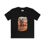 Kids Jesus Shirt | Jesus on Horseback Christian Apparel Kids T Shirt | Joyful Jesus
