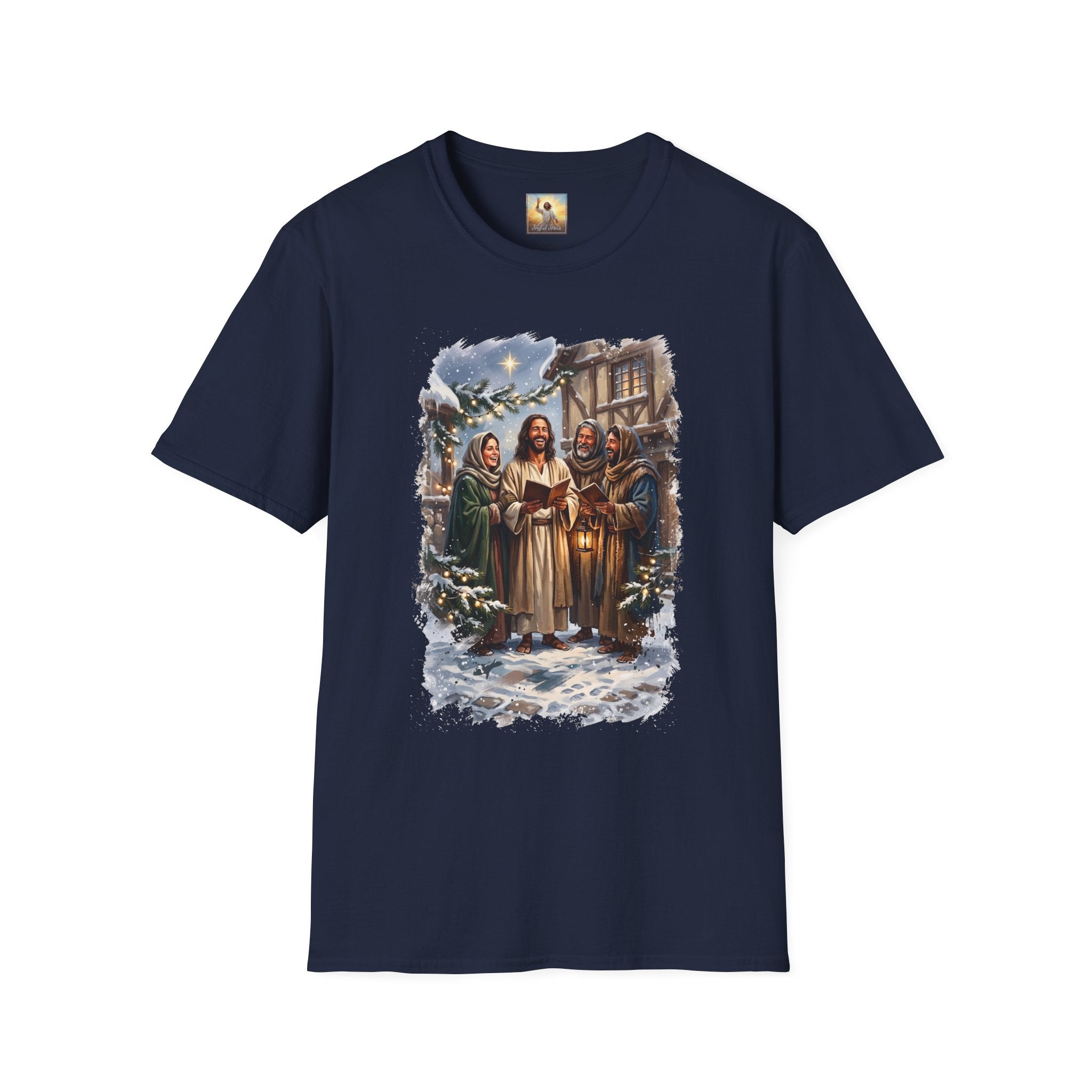 Jesus Caroling Shirt | Jesus Singing Christmas Carols Christian Christmas T Shirt | Joyful Jesus