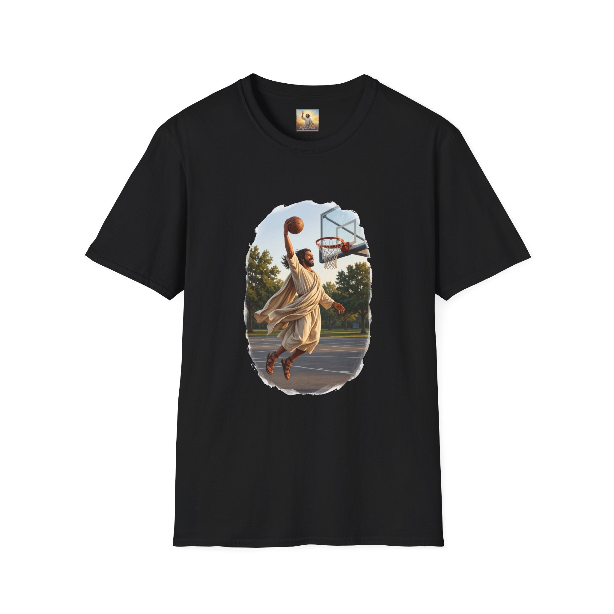 Jesus Dunking Shirt | Jesus Slam Dunk Funny Christian Basketball T Shirt | Joyful Jesus