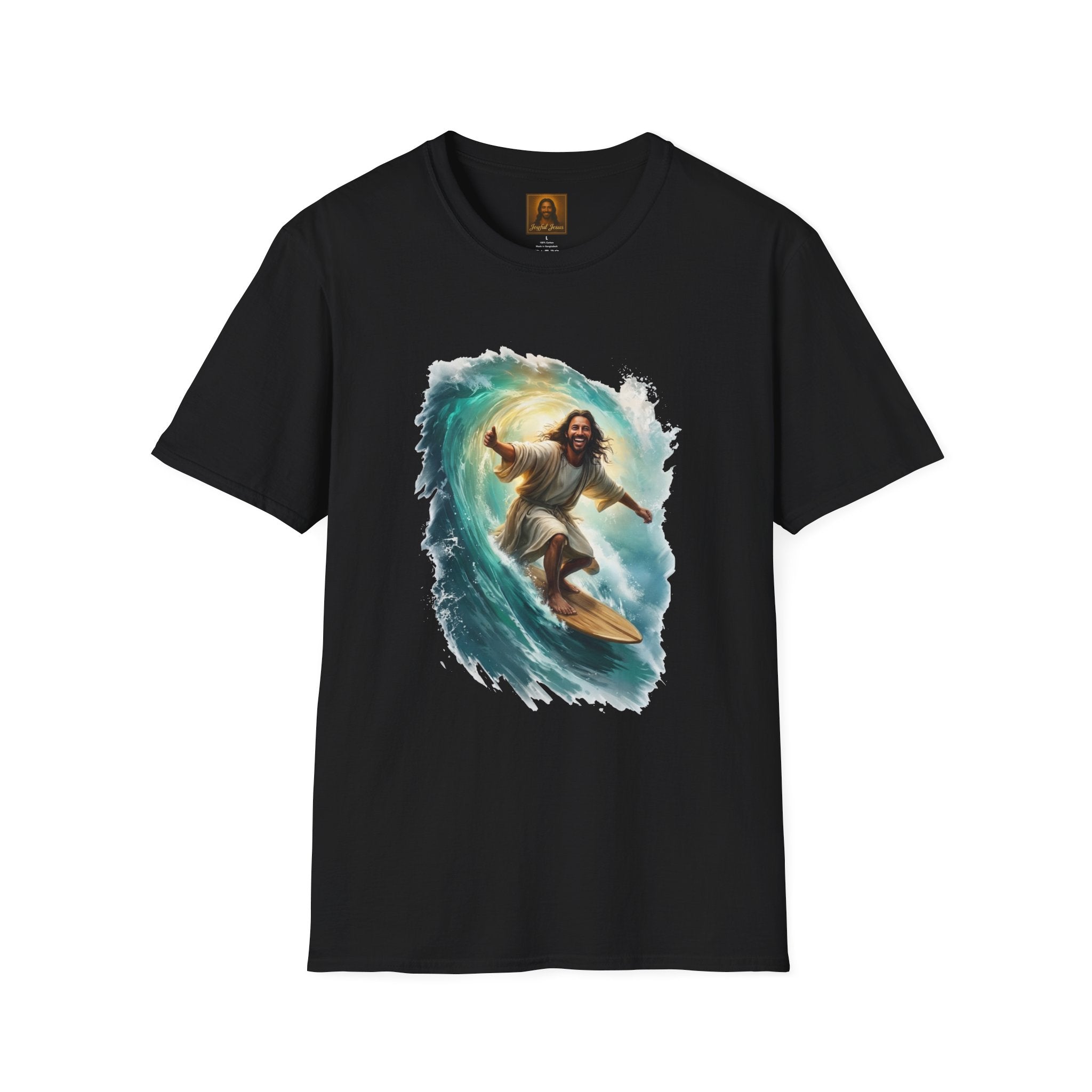 Jesus Shirt | Surfing Jesus Funny Christian T Shirt | Joyful Jesus