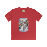 Kids Jesus Snowball Fight Shirt | Funny Christian Christmas Kids T Shirt | Joyful Jesus