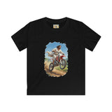 Kids Funny Jesus Shirt | Jesus on a Dirtbike Christian Kids T Shirt | Joyful Jesus