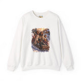 Jesus Christmas Sweatshirt | Sledding with Jesus Christian Christmas Crewneck | Joyful Jesus