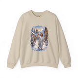 Jesus Snowball Fight Sweatshirt | Funny Christian Christmas Crewneck Sweatshirt | Joyful Jesus