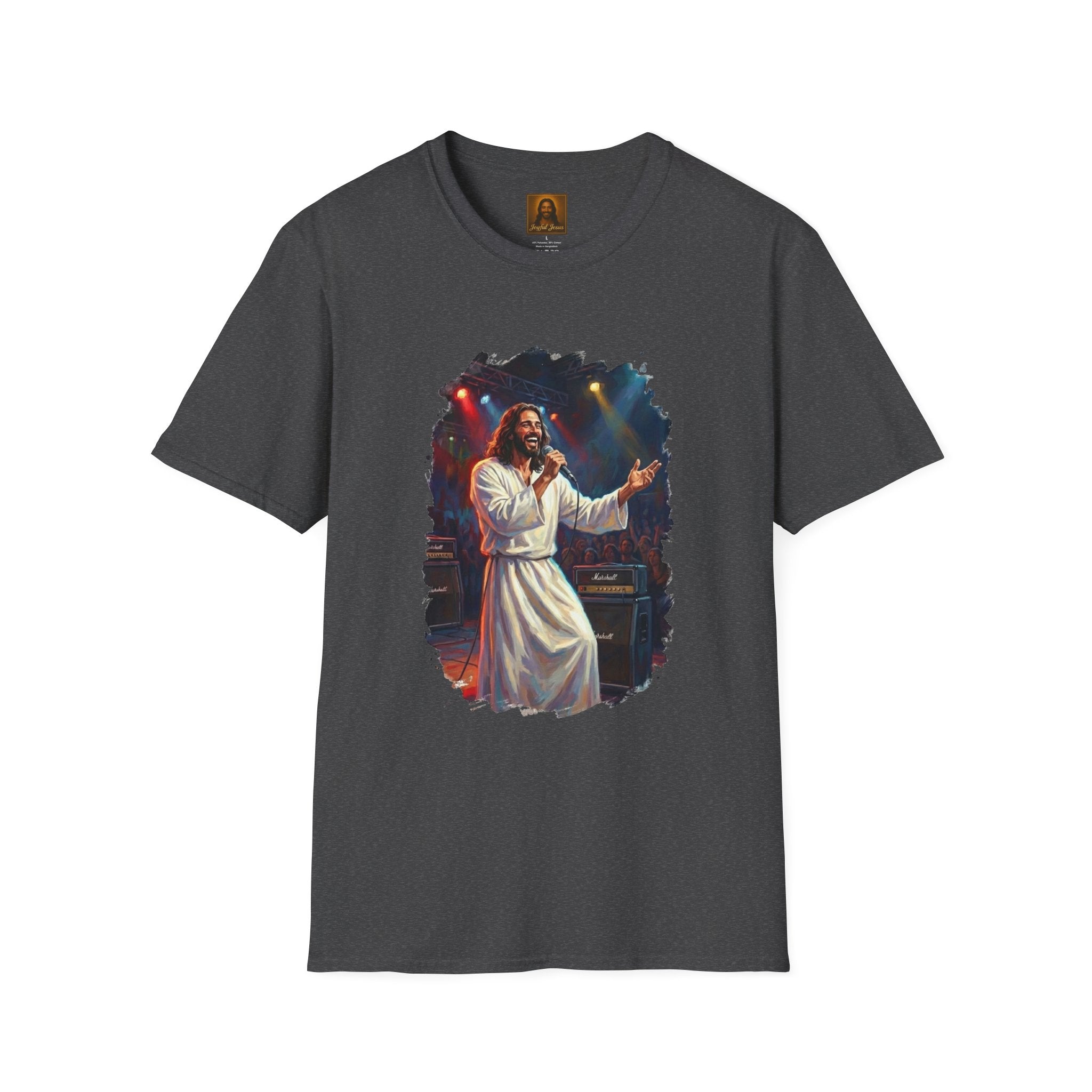 Jesus Shirt | Jesus Singing at a Concert Christian Shirt | Joyful Jesus
