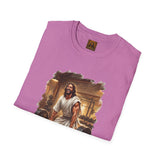 Funny Jesus Shirt | Jesus Lifting Weights Christian T Shirt | Faith Apparel