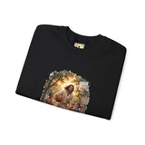 Jesus Basketball Sweatshirt | Jesus Playing Basketball with Kids Christian Crewneck Sweatshirt | Joyful Jesus