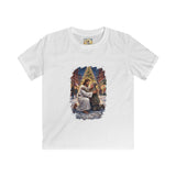Kids Jesus Hug Shirt | Jesus Embracing a Stranger on Christmas Night Christian Kids T Shirt | Joyful Jesus