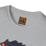 God Shirt | Jesus Playing Drums at Concert Christian T Shirt | Joyful Jesus