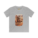 Kids Jesus Shirt | Jesus on Horseback Christian Apparel Kids T Shirt | Joyful Jesus