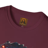 God Shirt | Jesus Playing Drums at Concert Christian T Shirt | Joyful Jesus