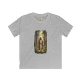Kids Religious Shirt | Jesus Walking in the Woods Christian Kids T Shirt | Faith Shirt