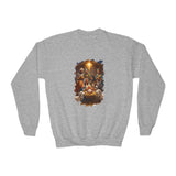 Kids Nativity Sweatshirt | Joyful Nativity Scene with Wise Men Christian Christmas Kids Crewneck Sweatshirt | Joyful Jesus
