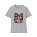 Jesus Hockey Shirt | Jesus Playing Hockey with Kids Christian Christmas T Shirt | Joyful Jesus