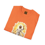 He Is Risen Easter Shirt, Joyful Jesus Resurrection Art, Christian Faith Tee