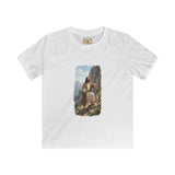 Kids God Shirt | Jesus Hiking Mountain Christian Kids T Shirt | Faith Apparel